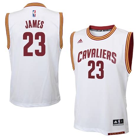 mens cleveland cavaliers lebron james adidas white fashion replica jersey|cleveland cavaliers jersey.